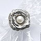 'White rose' - silver ring, Rings, Kurgan,  Фото №1
