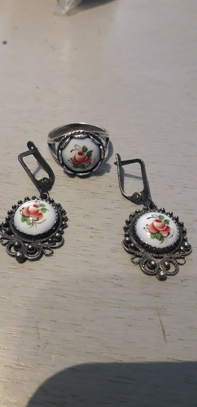 Винтаж: Винтажные серьги:Костромская финифть .Сделано в СССР в интернет ...