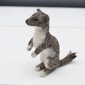 Куклы и игрушки handmade. Livemaster - original item Weasel. ferret. Felted toy. Handmade.