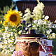 Мёд цветочный в керамическом горшочке с крышечкой 360 г. Мёд натуральный. Промёд. Интернет-магазин Ярмарка Мастеров.  Фото №2