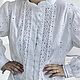 Blouse shirt white cotton and lace boho style Anastasia. Blouses. PolMary. Online shopping on My Livemaster.  Фото №2
