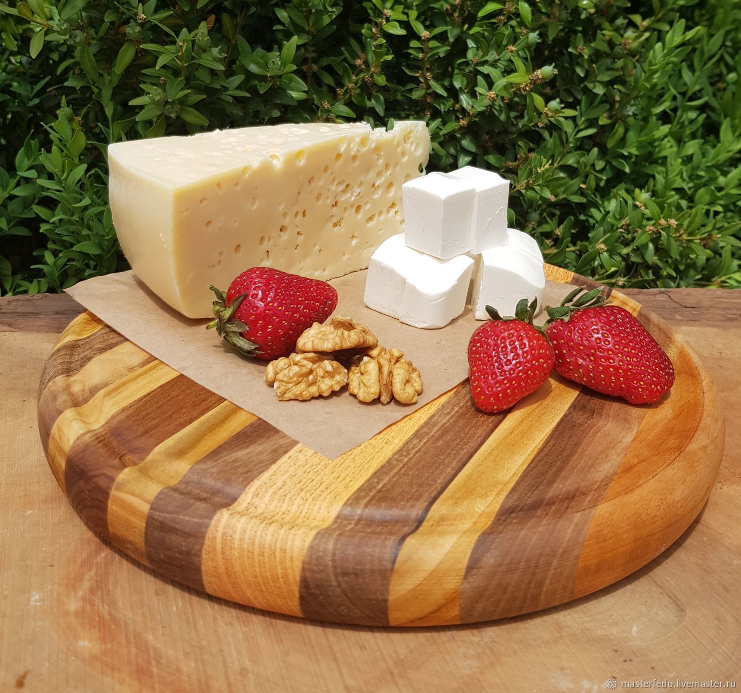 Деревянная тарелка для сыра, сырная тарелка, тарелка для сыра .