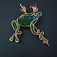 Brooch-pin: Brooch 'The Frog Princess', Brooches, St. Petersburg,  Фото №1