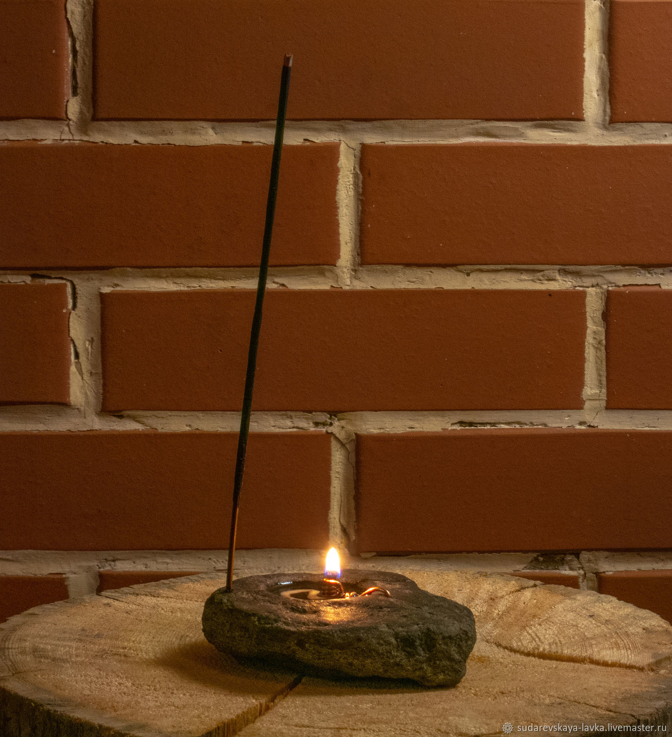 Масляный светильник из камня с подставкой для благовоний в интернет ...