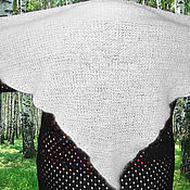 Аксессуары handmade. Livemaster - original item The scarf is knitted from the fur of Samoyed .. Handmade.