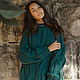 Jerseys: Sweater with large braids of emerald oversize color to order, Jumpers, Yoshkar-Ola,  Фото №1