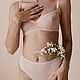 Basic set of Olivia underwear, bra and high panties. Underwear sets. La Mia Ragazza. Online shopping on My Livemaster.  Фото №2