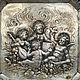 Винтаж: Серебряная ваза "Путти", 800 проба, Германия. Вазы винтажные. Phoenix Antique • Феникс Антик. Интернет-магазин Ярмарка Мастеров.  Фото №2