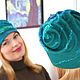 Women's felted hat EMERALD. Caps. Felt the world. Online shopping on My Livemaster.  Фото №2