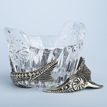 Посуда ручной работы. Ярмарка Мастеров - ручная работа Икорница Осетр. Handmade.