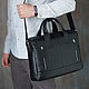 Men's business document bag A4 'Solomon' (Black), Men\'s bag, Yaroslavl,  Фото №1