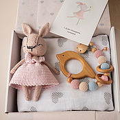 Работы для детей, handmade. Livemaster - original item A gift for the birth of a girl, a gift for a newborn. Handmade.