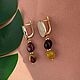 Серьги с яшмой мукаит. Серьги классические. Katerina Moroz accessories for you (katerinamoroz). Ярмарка Мастеров.  Фото №4
