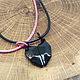 Order Black Heart pendant made of two halves. Selberiya shop. Livemaster. . Pendants Фото №3
