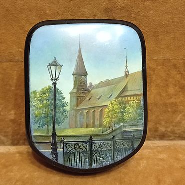 Для дома и интерьера ручной работы. Ярмарка Мастеров - ручная работа Шкатулка. "Калининград. Кафедральный собор". Handmade.
