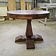 Round dining table 1000 mm oak. Tables. aleksej-ixw. Online shopping on My Livemaster.  Фото №2