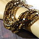 Hematite cube 4h4 mm dark gold.10 pcs, Beads1, Saratov,  Фото №1