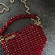  Сумка «Сердце» из бусин, Сумка через плечо, Скопин,  Фото №1