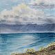 Акварельная картина "Гроза над морем", Картины, Москва,  Фото №1