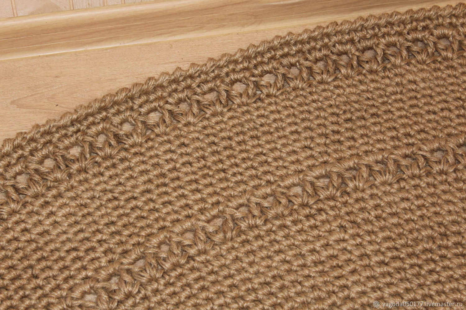 Como hacer una alfombra de yute rectangular