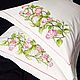 Pillowcase is made of coarse calico with embroidery Richelieu Gift for any occasion. Pillowcases. Modern and vintage embroidery. Online shopping on My Livemaster.  Фото №2