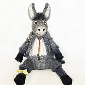 Куклы и игрушки handmade. Livemaster - original item Donkey, knitted interior toy. Handmade.