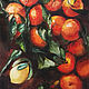 Tangerines and lemon, oil painting on canvas, still life with fruit. Pictures. myfoxyart (MyFoxyArt). Online shopping on My Livemaster.  Фото №2