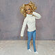 A sweater for a Barbie doll. Clothes for dolls. Lyusya_postcard. Online shopping on My Livemaster.  Фото №2