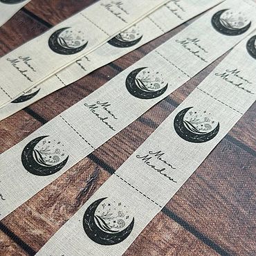 Материалы для творчества ручной работы. Ярмарка Мастеров - ручная работа Бирки хлопковые светло-бежевые, натуральные. Handmade.