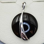 Украшения handmade. Livemaster - original item Silver pendant with 28 mm rauchtopaz. Handmade.