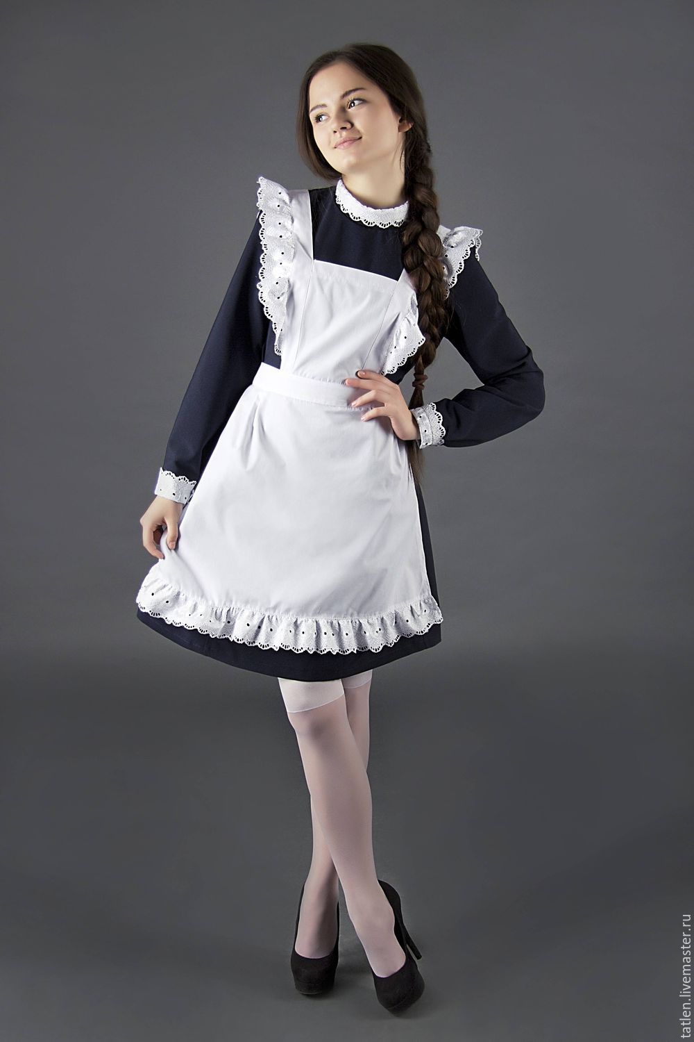 Платье с фартуком школьная форма