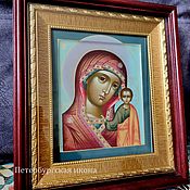 Картины и панно handmade. Livemaster - original item The Kazan icon of the Mother of God . The Icon Of The Virgin. Handmade.