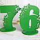 Wooden numbers for tables and Seating. Card. My dear home. Online shopping on My Livemaster.  Фото №2