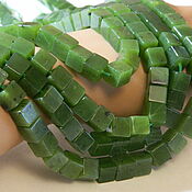 Материалы для творчества handmade. Livemaster - original item 6 mm-Jade beads cube. pcs. Handmade.