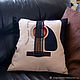 Pillow Guitar-a gift to the musician, a gift to the guitarist on February 23. Pillow. Lara (EnigmaStyle). My Livemaster. Фото №4