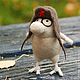 Felted out of wool Bird from the book `Little but proud birds` artist Nikolai Vorontsov (Mikola or Uncle Kolya).