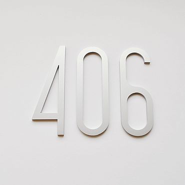 Цифры для дома "Modern2 15см" со шпильками – заказать на Ярмарке ...