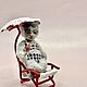 Кошечка на пляже. Мини фигурки и статуэтки. Игрушки для души Светланы Ивановой. Интернет-магазин Ярмарка Мастеров.  Фото №2