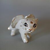 Подарки к праздникам handmade. Livemaster - original item Figurine: Cat angel. Handmade.
