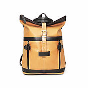 Сумки и аксессуары handmade. Livemaster - original item Backpacks: Women`s leather backpack bag Beige brown Alpha SR56-65. Handmade.