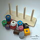 Wooden sorter 12 elements. Cubes and books. Very big ears (verybigears). My Livemaster. Фото №5
