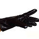 Size 9.5. Winter men's gloves made of black and brown leather. Vintage gloves. Butichok from N.. My Livemaster. Фото №4