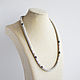 Thin grey Beaded necklace. Necklace. Handmade by Svetlana Sin. Online shopping on My Livemaster.  Фото №2