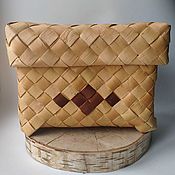 Для дома и интерьера handmade. Livemaster - original item Bread basket made of birch bark 