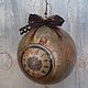 Ball 'Vintage watch', Christmas decorations, Moscow,  Фото №1