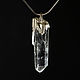 Pendant with quartz crystal in silver. Electroplating, Pendants, St. Petersburg,  Фото №1