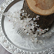 Свадебный салон handmade. Livemaster - original item Wedding hair comb with flowers. Handmade.
