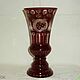 Order Vase 20,8 cm. RUBY glass, glaze. Thread. EGERMANN EGERMANN. Soviet antiques (sovietporcelain). Livemaster. . Vintage vases Фото №3