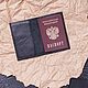 Order Passport cover model 1 black. Blekerman Handmade. Livemaster. . Cover Фото №3