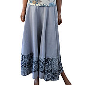 Одежда handmade. Livemaster - original item Long summer skirt Sun style made of cotton stretch. Handmade.